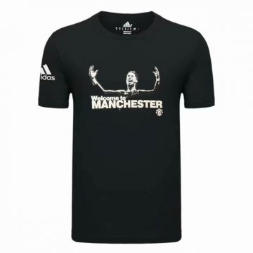 Welcome to Manchester United Ronaldo 2021 Black T-Shirt Men's