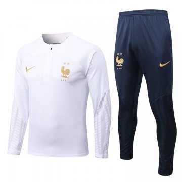 France 2022-23 White Soccer Training Suit Men's