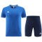 Customize 2023-24 Blue AD02 Soccer Jerseys + Short Men's