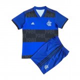 2021-22 Flamengo Blue Football Jersey Shirts + Short Kid's
