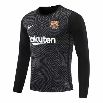 2020-21 Barcelona Goalkeeper Black Long Sleeve Men Football Jersey Shirts