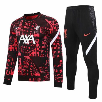 2020-21 Liverpool Red - Black Men's Football Training Suit