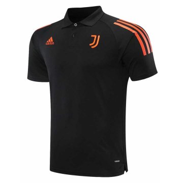 2020-21 Juventus UCL Black Men's Football Polo Shirt