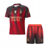 AC Milan 2023-24 Fourth Soccer Jerseys + Short Kid's
