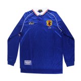 #Retro Japan 1998 Home Long Sleeve Soccer Jerseys Men's