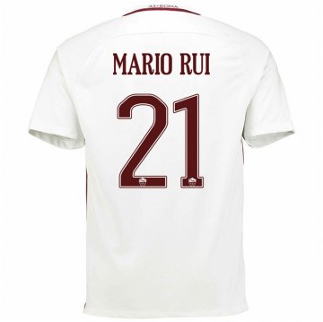 2016-17 Roma Away White Football Jersey Shirts Mario Rui #21