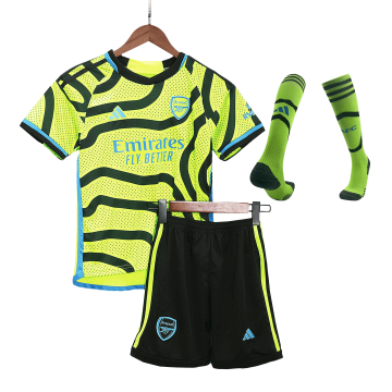 Arsenal 2023-24 Away Soccer Jerseys + Short + Socks Kid's