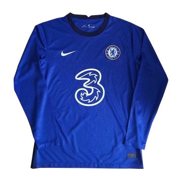 2020-21 Chelsea Home Men LS Football Jersey Shirts [2020127257]