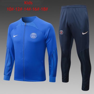 PSG Blue Soccer Jacket + Pants Kid's 2022-23