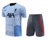 Liverpool 2023-24 Blue Soccer Jerseys + Short Men's