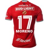 2016-17 Tijuana Home Red Football Jersey Shirts Moreno #17