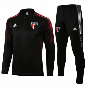 2021-22 Sao Paulo FC Black Football Training Suit Men's