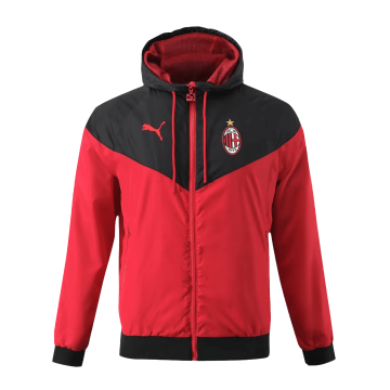 #Hoodie AC Milan 2023-24 Black&Red Soccer Sweat Jerseys Men's