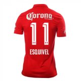 2016-17 Toluca Home Red Football Jersey Shirts Esquivel #11