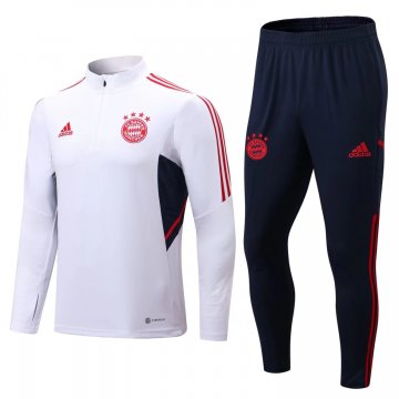Bayern Munich 2022-23 White Soccer Training Suit Men's