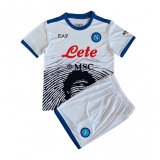 Napoli 2021-22 White Limited Edition Soccer Jerseys + Short Set Kid's