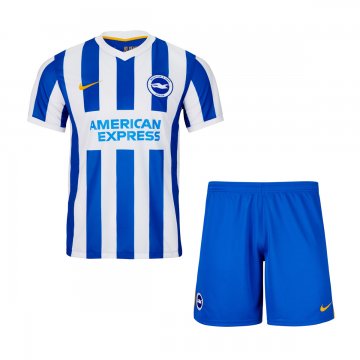 2021-22 Brighton & Hove Albion F.C. Home Football Jersey Shirts + Short Kid's