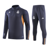 Real Madrid 2023-24 Navy Soccer Zipper Sweatshirt + Pants Children's