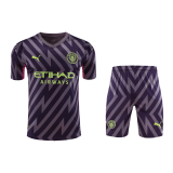 Manchester City 2023-24 Goalkeeper Soccer Jerseys + Short Men's