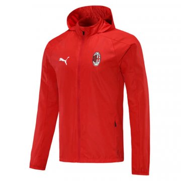2020-21 AC Milan Red All Weather Windrunner Football Jacket Men