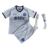 Napoli 2023-24 Away Soccer Jerseys + Short + Socks Children's