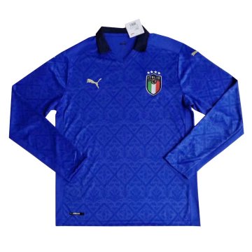 2020 Italy Home Men LS Football Jersey Shirts