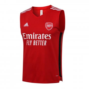 Arsenal 2021-22 Red Soccer Singlet Jerseys Men's