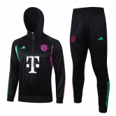 #Hoodie Bayern Munich 2023-24 Black Soccer Training Suit Men's