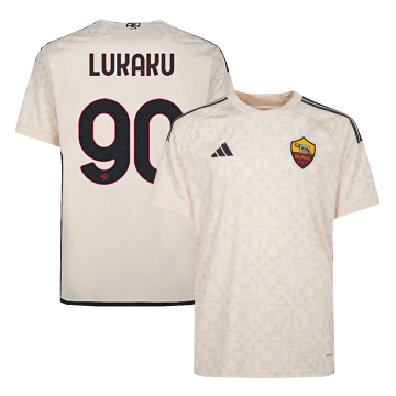 #LUKAKU #90 Roma 2023-24 Away Soccer Jerseys Men's