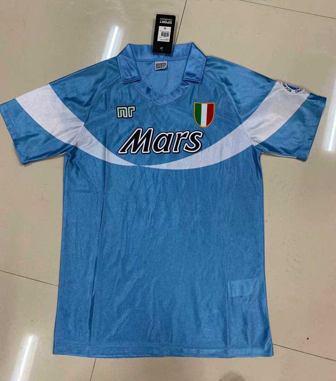 1990/91 Napoli Retro Home Football Jersey Shirts Men's 