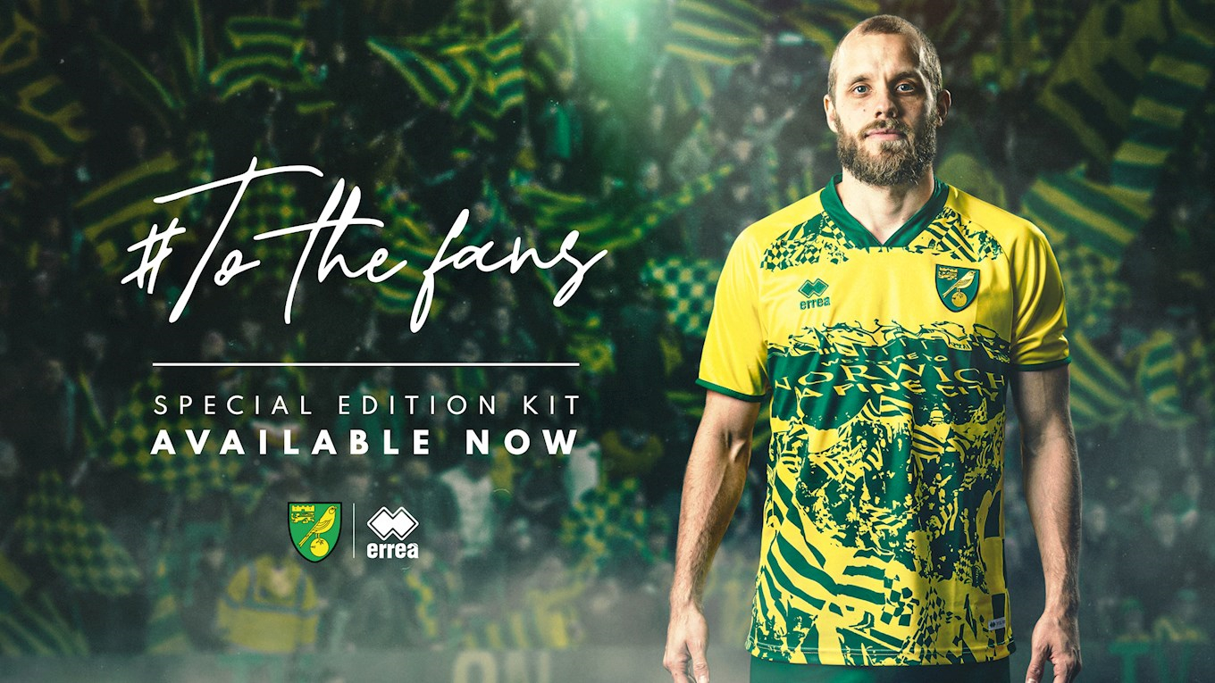 2021-22 Norwich City Yellow to the Fans Men's Football Jersey Shirts