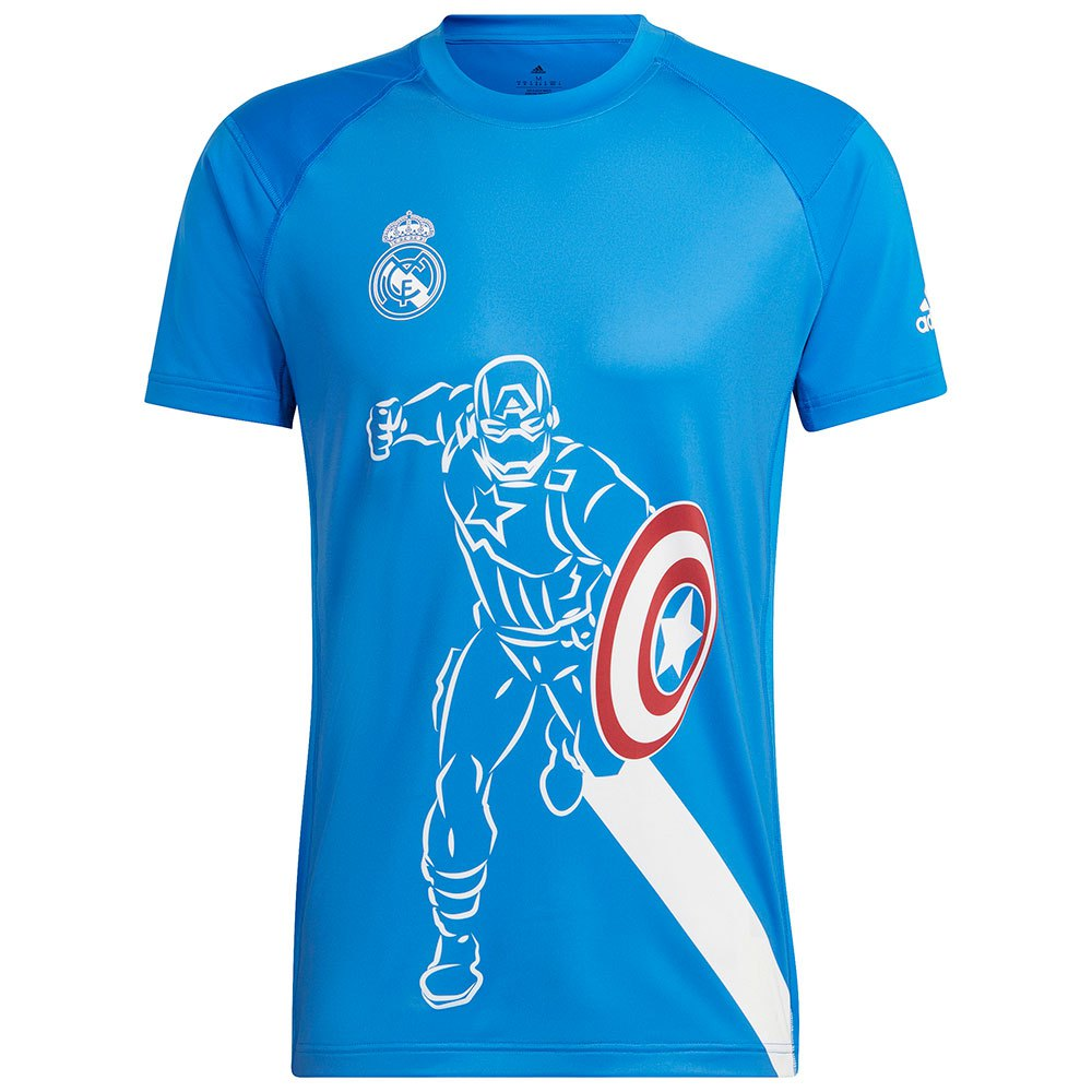 Real Madrid 2022-23 Avengers Blue Soccer Jerseys Men's