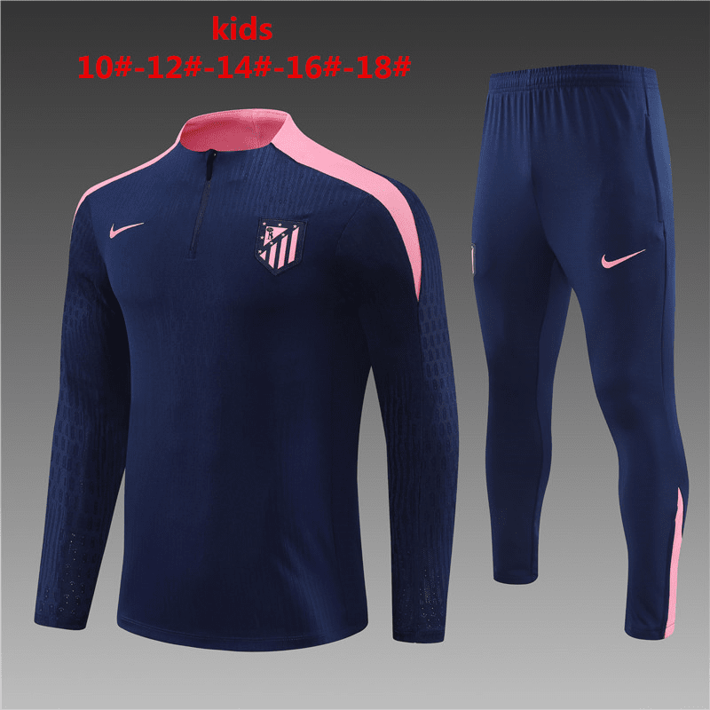 Atletico Madrid 2024-25 Royal Soccer Training Suit Kid's